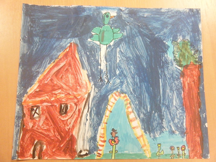 Planche kamishibaï réalisée par Liselotte 9 ans Planche kamishibaï réalisée par Liselotte 9 ans