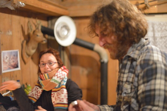 Lors des rencontres Sortir dans une cabane dans les bois avec Hervé Brugnot et 15 autres animateurs nature Lors des rencontres Sortir dans une cabane dans les bois avec Hervé Brugnot et 15 autres animateurs nature
